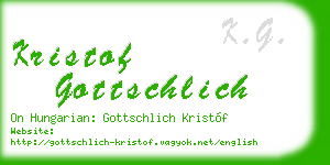 kristof gottschlich business card
